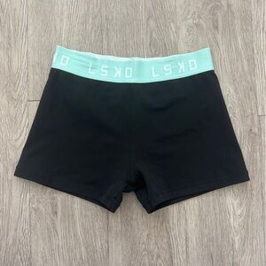 LSKD Women's Black Athletic Shorts